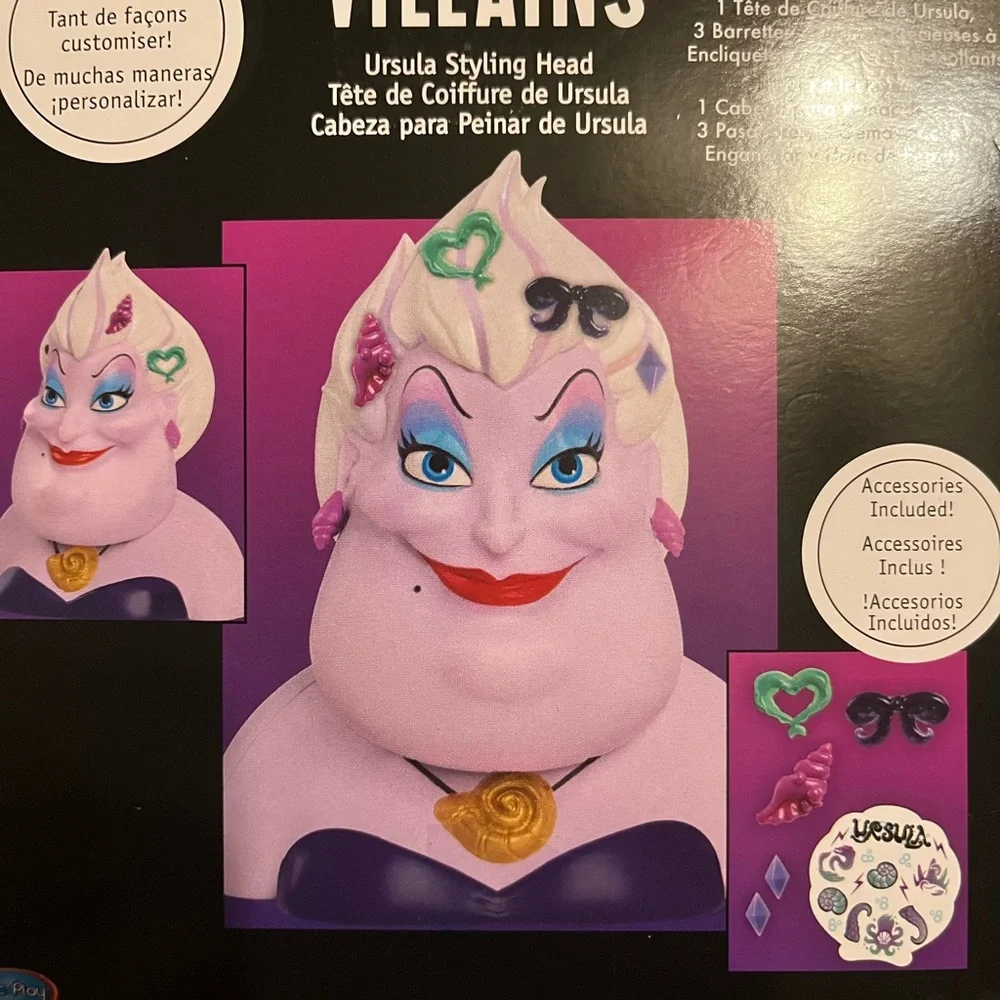 Disney Villains Ursula Styling Set - Purple and Black - Picture 3 of 3